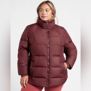 NWT Athleta Downtown Maroon Jacket size 3X.